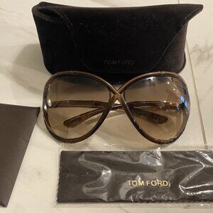 Tom Ford Sunglasses Simone TF74 692 63 11 120 Brown With Gold Trims
